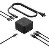 Belkin Conne Usb C 6 In 1 Core Gan Dock 130w, Multiport Docking Station W/ 96w Pd To Peripherals, Usb C, Usb A, Gigabit Ethernet, & Hdmi 4k Ports For Gaming, Macbook Pro, Pc Laptops, & Chromebook